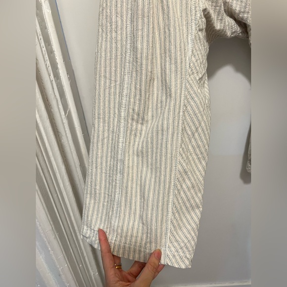 New Sz XS Free People Runyon Oversize Stripe Pant Harem Pale Blue Drawstring - Picture 8 of 9